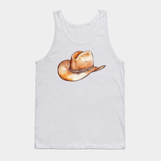 Watercolor cowboy hat Tank Top